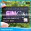 factory information safe PVC card with holigram sticker