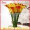 High Quality callas Flower Artificial silk flower3 colors callas flowers Real Touch fragrance PU Factory wholesale