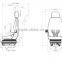 Air suspension/ backrest adjustable van seat YHF-07