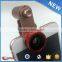 2017 New Years Gift for Phone Universal 3 in 1 Camera Lens Fisheye Wide Macro Lens  Gold Member