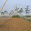 Low cost galvanized steel frame greenhouse