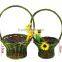Handmade christmas decorative basket flower