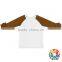 Kids Girls White T Shirts Blank Cotton Tops Long Sleeve Icing Raglan Shirts