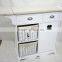 furniture woven basket cabinet with ironing board