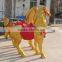 Customized life-size fiberglass horse figure