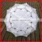 victorian style white lace crafts parasol for promotion