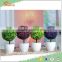 New design Artificial potted topiary table decoration artificial topiary mini artificial grass topiary