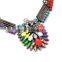 Fashion multicolors rhinestone alloy necklace for girls