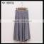 New Fashion Women Plaid Stretch Waist Pleated Skirt