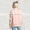 Buy wholesale price nice embroidered satin pink black jackets for ladies