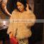 Fashion Adult Women Outwear Winter Ostrich Feather Fur Coat