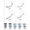 Garbage disposal bins stainless steel trash can