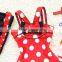 Black spots OEM Service breathable girl swimwear