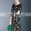 New Fashion Ladies Latest Design Women Elegant Floral Dress Girls Printed Sexy Mini Dresses