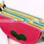 Creative good quality cartoon figure pu pencil bag