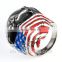 YIwu wholesale chic American flag masked ring men best practical gifts fashion skull mens jewelry