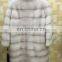 New Womens Real Detachable Mink Fur Parka Bride Long Coat Warm Trench Winter Jacket Outwear