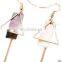 Asymmetric Geometry Earrings Women Fashion Cool Earrings natural color Shell Earrings