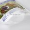 China factory wholesale plastic pvc laminated stand up pouch for rabbit food packing with zipper