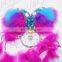 Aidocrystal Handmade girls night club sexy colorful feather dreamcatcher bra and underwear stage performance for women
