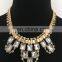 jewelry handmade high quality sparkle rhinestone,Unique design Statement necklace jewelry