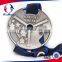 Factory Price Anitique Silver 3D Castle Running Medal
