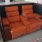 Newly design home theater sofa,genuine leather power recliner love seat for cinema hall