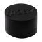 50mm Black LDPE plastic cap for steel water pipe tubing