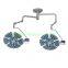 Ceiling Mounted Hospital LED Surgical Light Double Dome V7+7