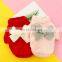 Cute dog cat winter clothes dog sweater bowknot high quality pet accessories