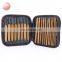 Custom Logo Bamboo Handle Crochet Hook Set Aluminium Knitting Needles for Sewing Tools