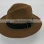 Army Green Wool Felt Jazz Fedora Hats Men Women Wide Brim Sombrero British Style Trilby Formal Panama hats Dress Hat