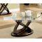 High Quality Oval Bevelled tempered glass top dining table glass top