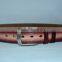 Fashion man claret col snake pu belt