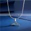 Hot sale blue fishtail  silver 925 necklace for women