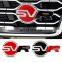 for Land Rover logo - Insignia sticker back bumper grille Trunk sticker emblem SVR logo Badge Black silver red English logo