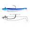New Bait 5g 12g 25g  Artificial Soft Body+Lead Hook Minnow Bait Fish Head Jig Hook Super Soft Fishing Lure