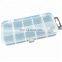 Multifunctional High Strength 13*6.1*2.5cm Transparent Plastic Fishing Lure Tackle Box