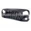 Custom Grille For JEEP Wrangler jk/jku  Matte Black  Goliath style