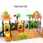 kids outdoor large slide and swing playground equipment with climbing wall