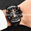 LIGE 10025 Men Quartz watches  Luxury Stainless Steel Sport Waterproof watch  mens watch