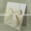 2016 High End White Lace Decorative 25th Wedding Anniversary Card                        
                                                Quality Choice