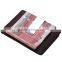 New design nappa leather credit card holder with money clip