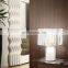 Vintage Folding Acrylic Lampshade Desk Light Metal Base Table Lamp Girls Bedside Bedroom Table Lamp