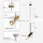 Modern LED Hanging Light Simple Mininalist Long Tube Lamp For Dining Room Restaurant Bedroom Adjustable Spot Pendant Light