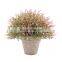 Amazon Hot Sold Artificial Plant Flower Pot Decorative Pots Wholesale Outdoor Artificial Potted Bonsai Plastic Plants