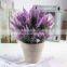 Factory Direct Sale Plastic Plants Potted Plant Mini Home Office Decorating Artificial Bonsai