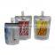 Disposable doypack cosmetic aluminum foil stand up pouches with spout packaging