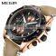 MEGIR 2074 Luxury Watch Relogio Masculino Blue Leather Business Quartz Watches Men Wrist Clock Creative Military Wristwatches