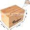 Bamboo Wooden Recipe Card Box Organizer Storage With Bamboo Lid